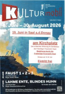 Kulturmobil macht Halt in Saal a.d.Donau am 19. Juni 2026